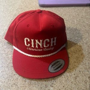 red cap wore one time just switched hat styles